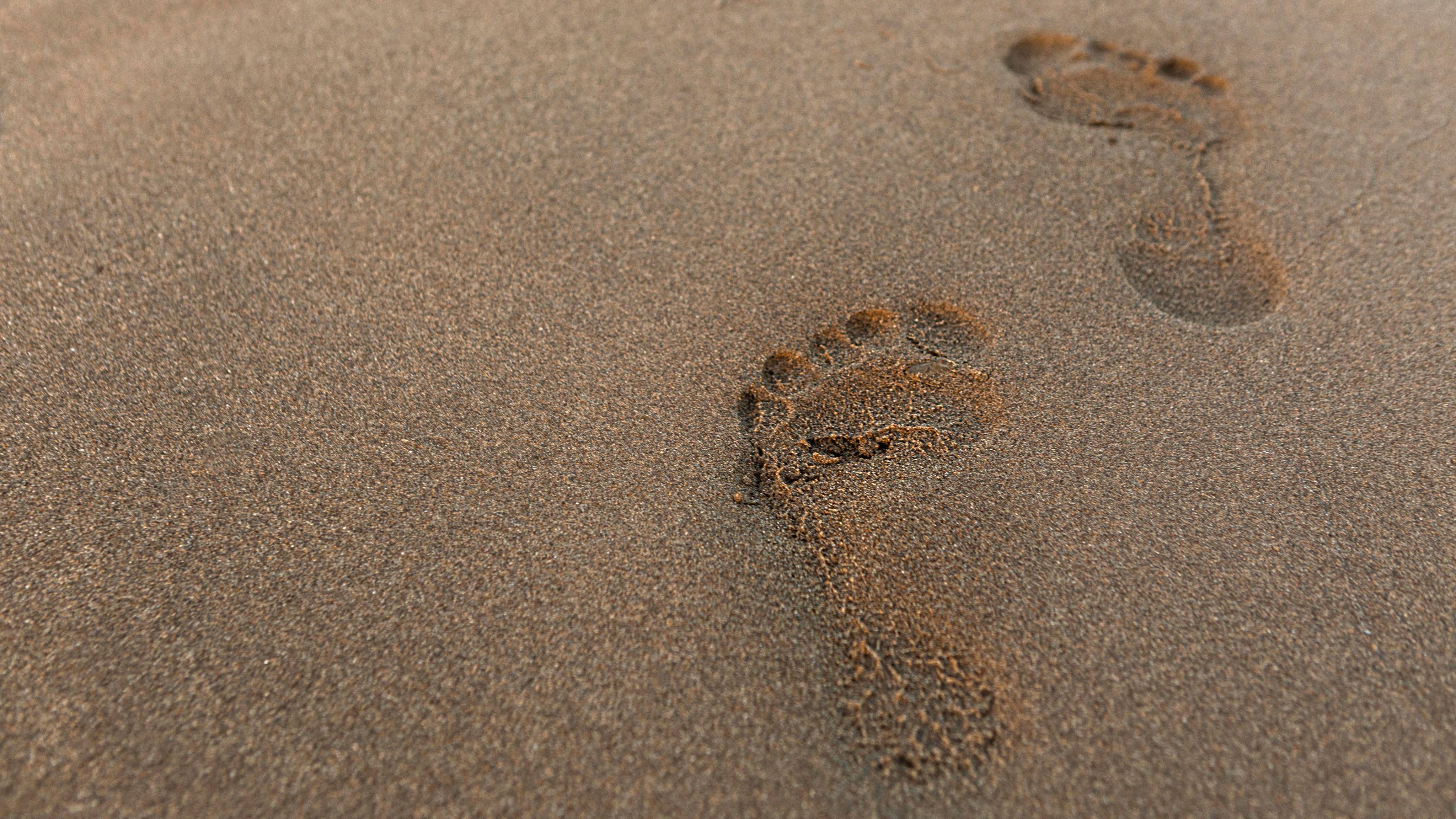 Footprints in sand